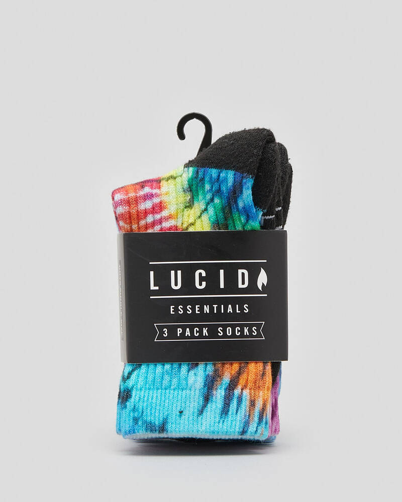 Lucid Boys' Highlight Socks 3 Pack for Mens