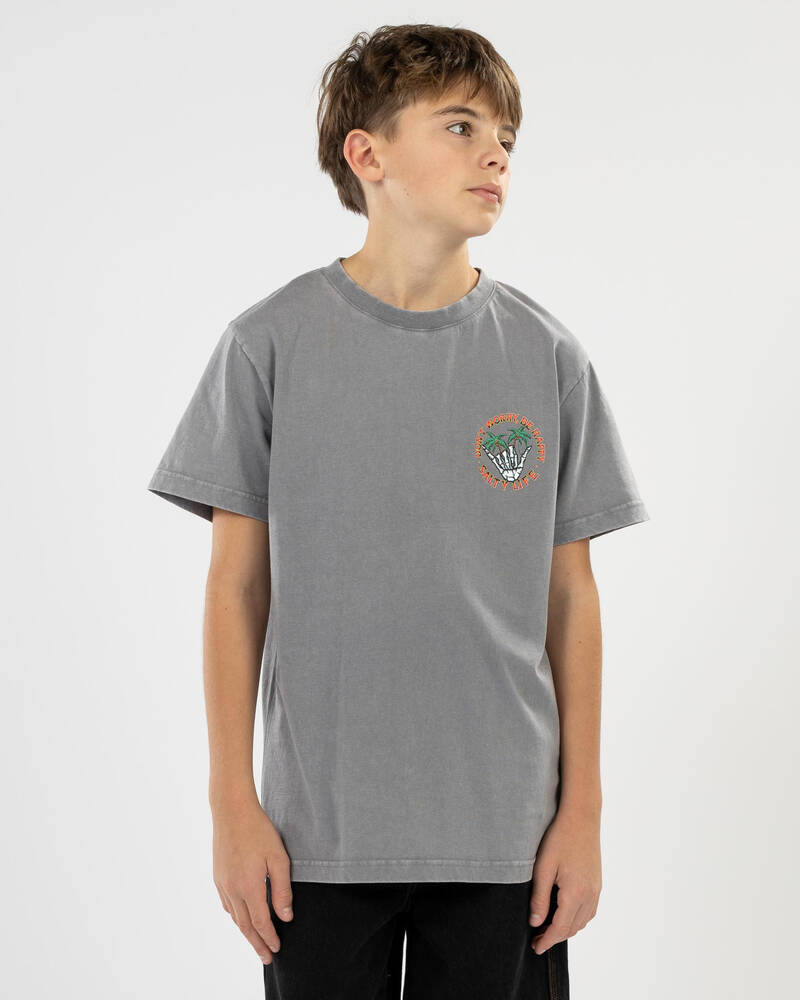 Salty Life Boys' Be Happy T-Shirt for Mens