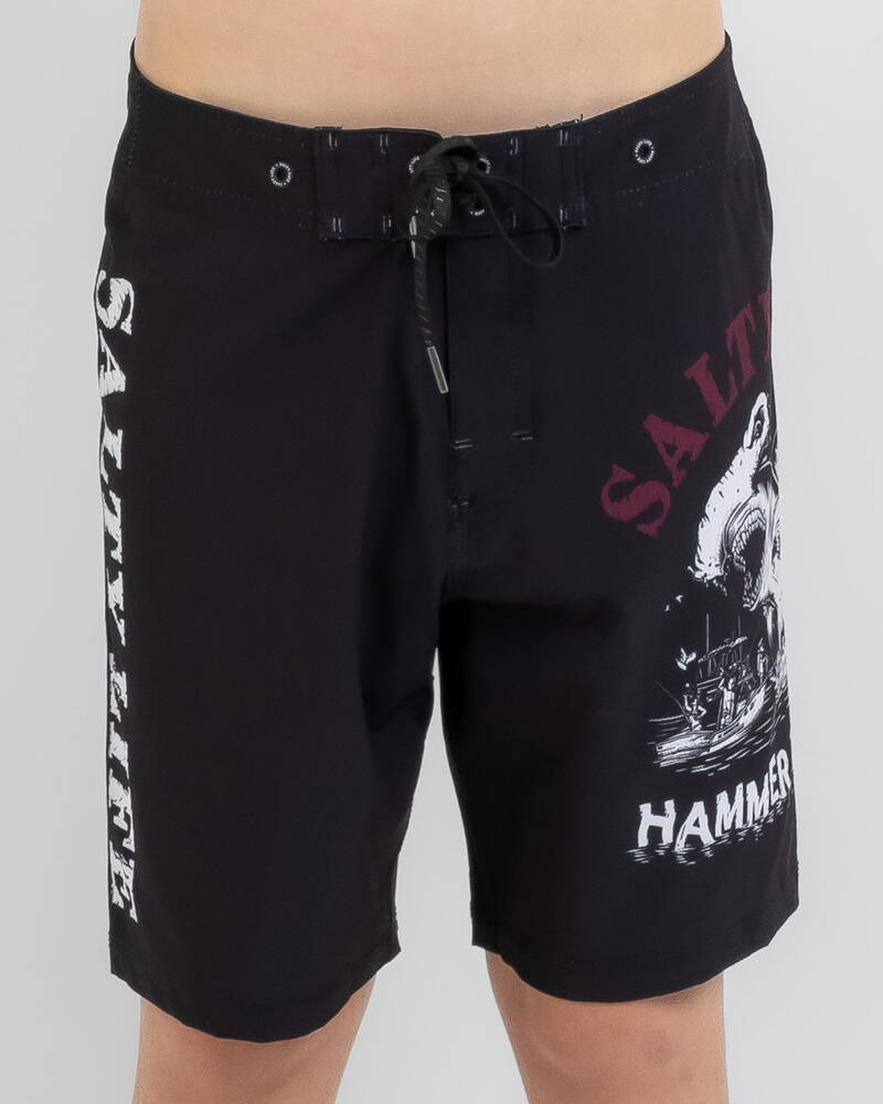 Salty Life Boys' Hammer Time Board Shorts for Mens