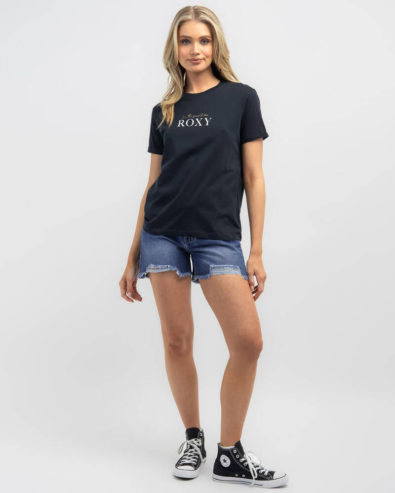 Roxy Noon Ocean T-Shirt - FREE* City Shipping Beach Anthracite In Returns & - States United Easy