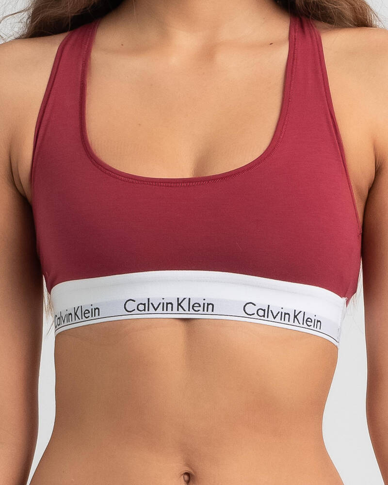 Calvin Klein Cotton Unlined Bralette for Womens