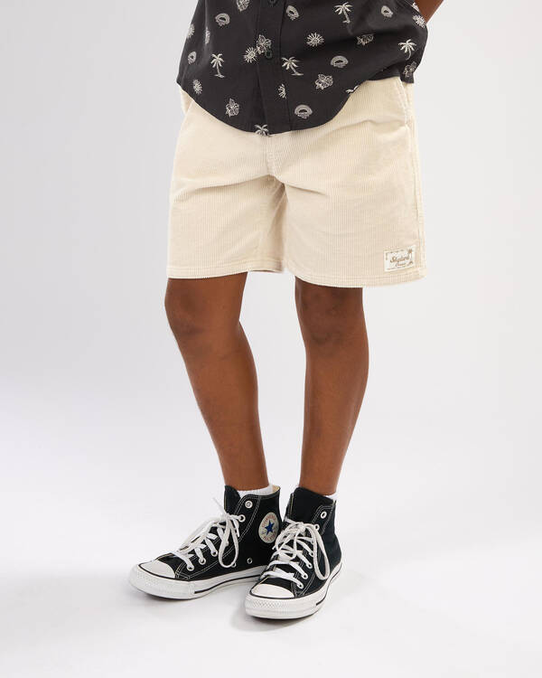 Boys' Cord Elastic Waist Shorts