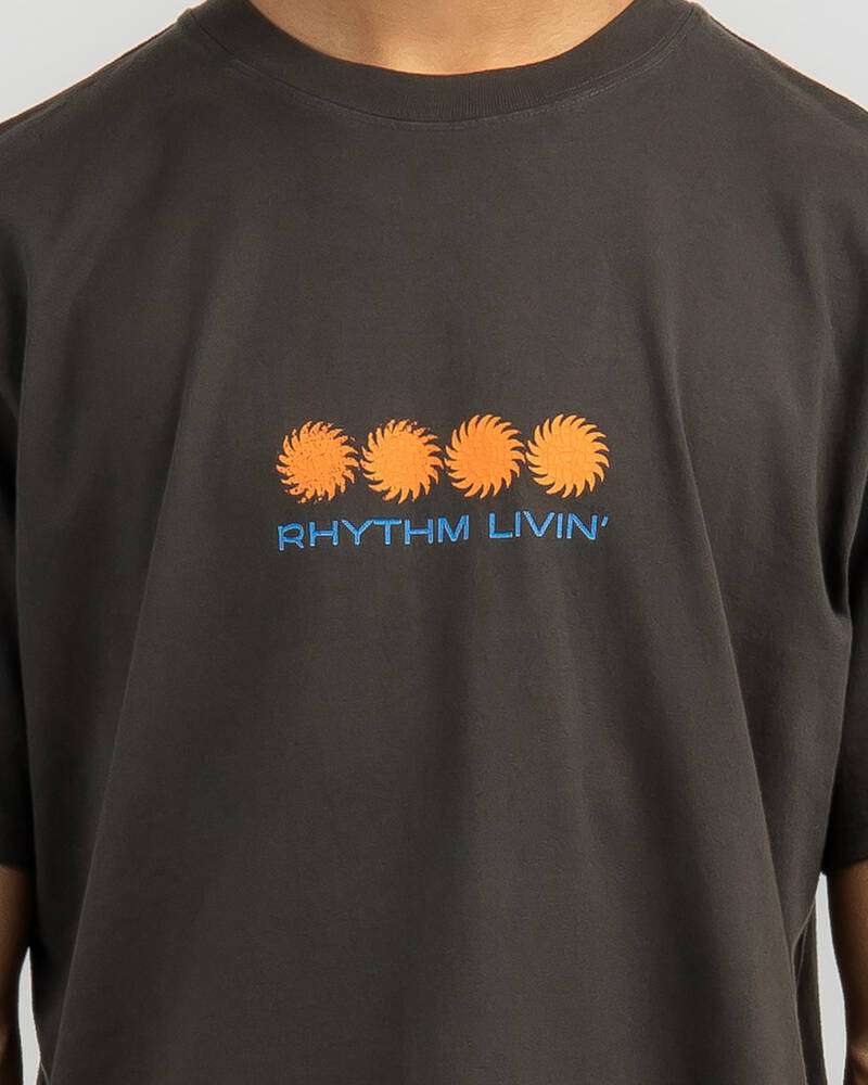 Rhythm Setting Vintage Short Sleeve T-Shirt for Mens