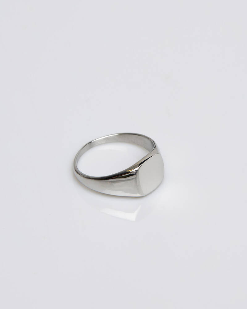 Statement Collective Minimal Signet Ring for Mens
