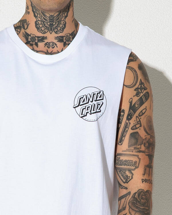 Santa Cruz Descended Dots Mono Muscle Tank for Mens