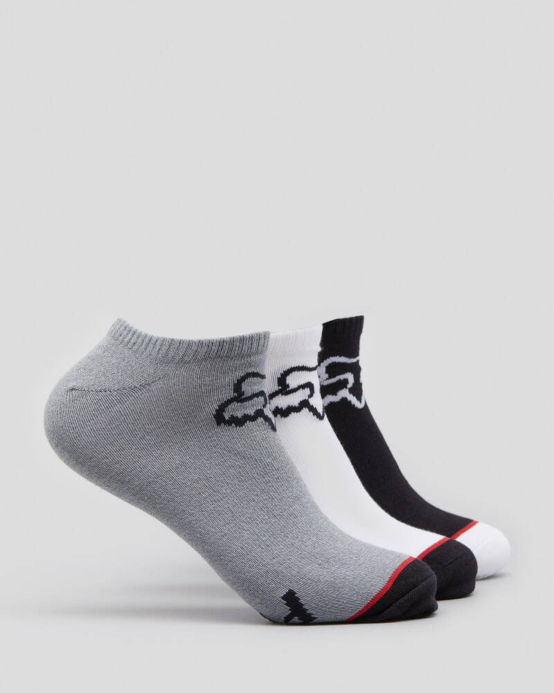 Fox No Show Socks 3 Pack for Mens