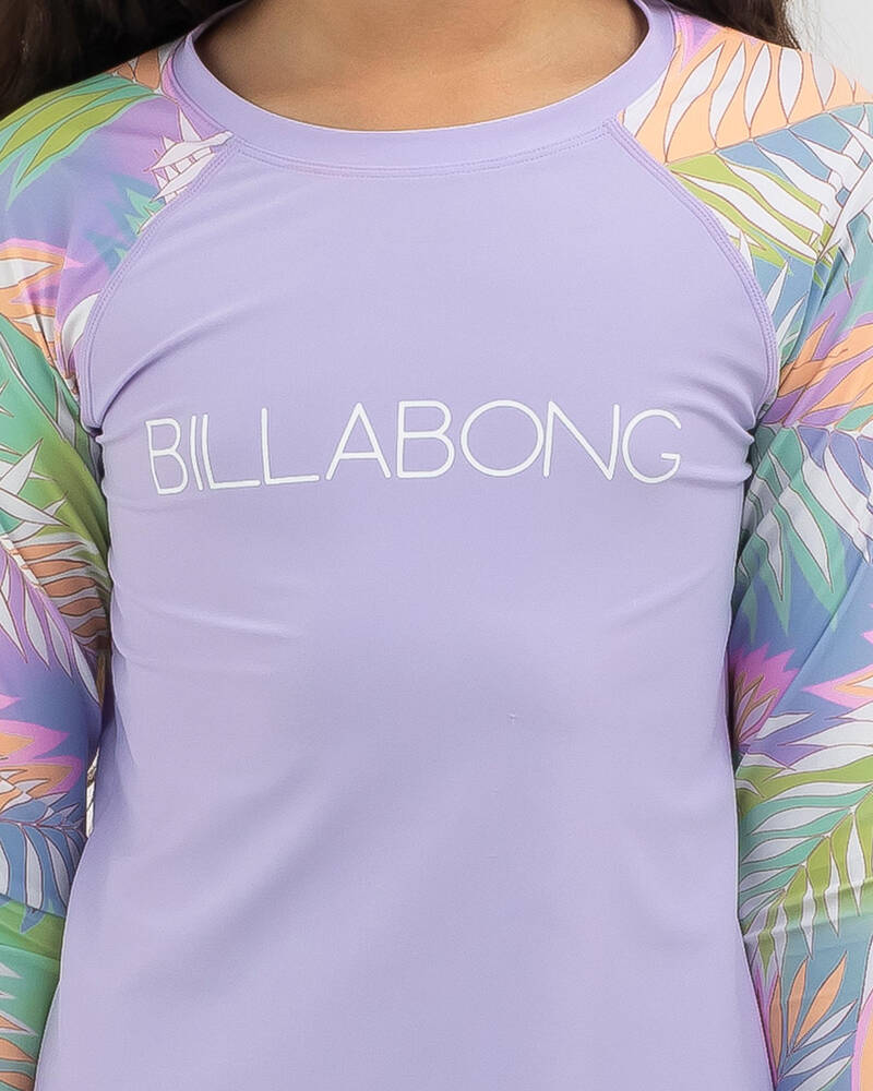 Billabong Girls' Topical Dayz Long Sleeve Rash Vest Set for Womens