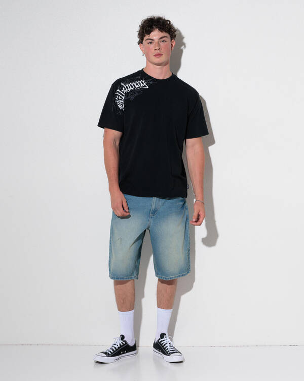 Billabong Script Smoko Denim Shorts for Mens