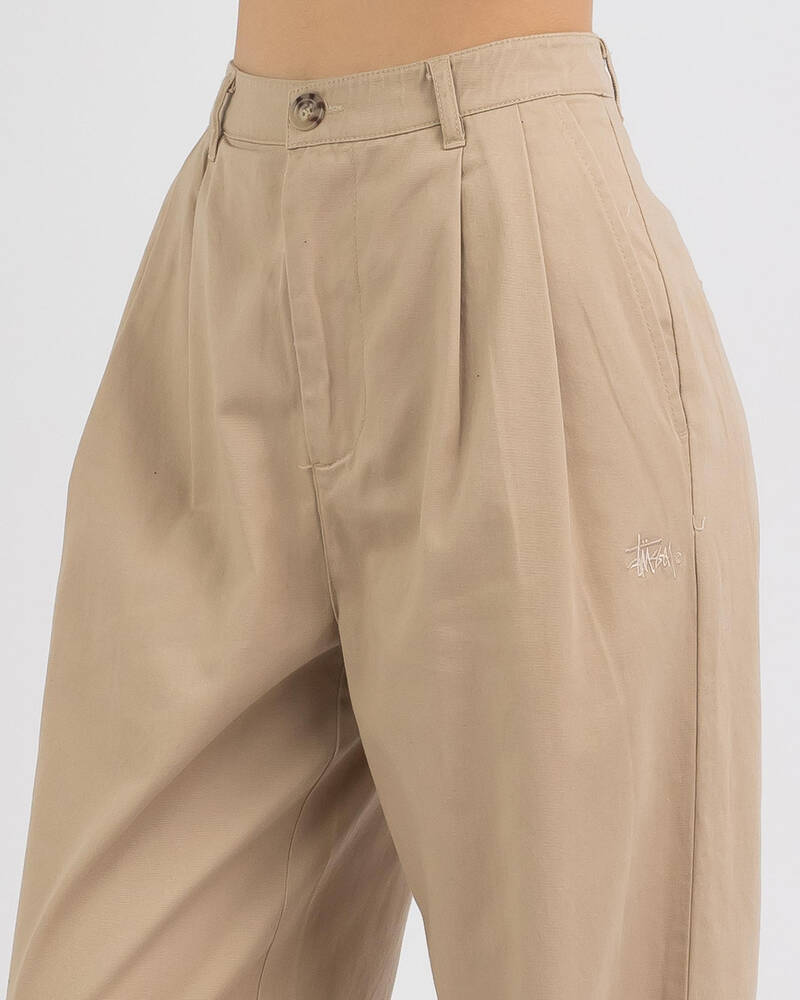 Stussy Kit Pleated Pant for Womens