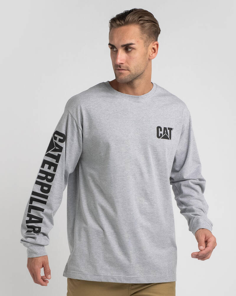 Cat Trademark Banner Long Sleeve T-Shirt for Mens