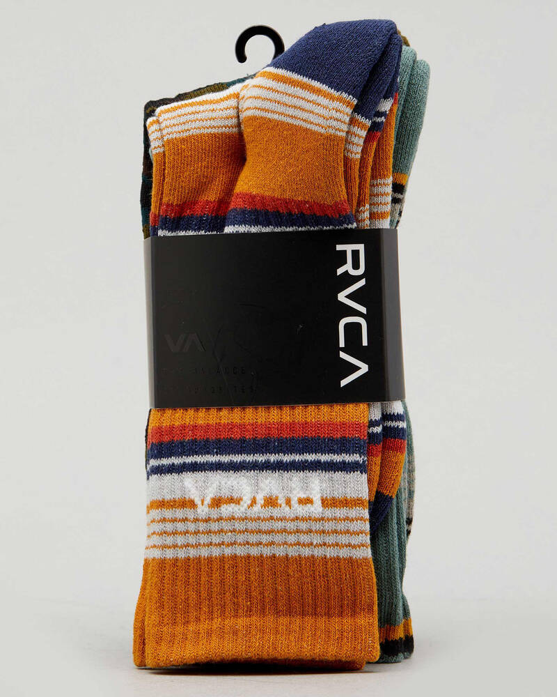 RVCA Seasonal Socks 4 Pack for Mens