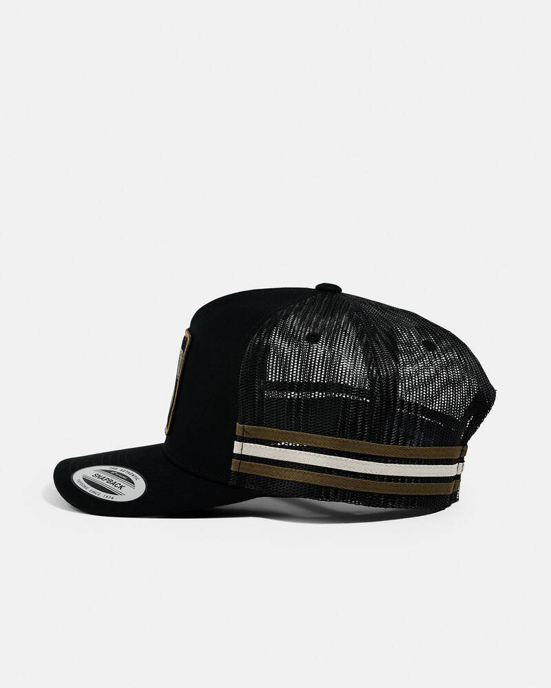 The Mad Hueys Scootin Shoey Twill Trucker Cap for Mens