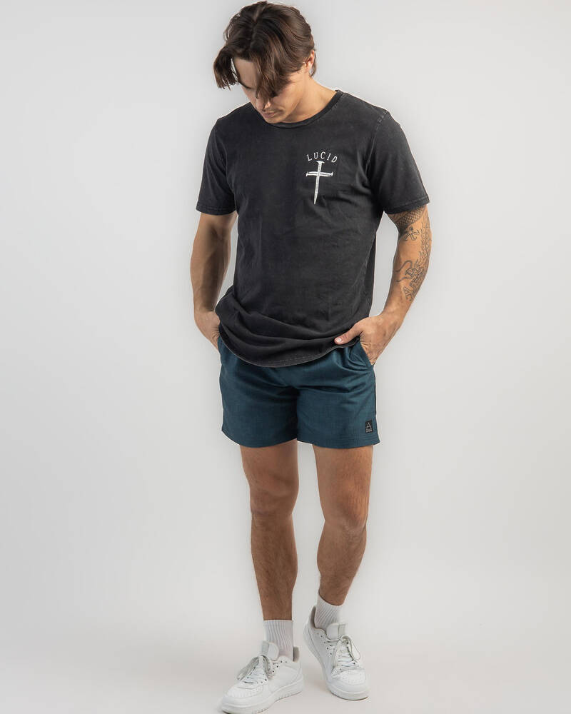 Lucid Coding Elastic Waist Shorts for Mens