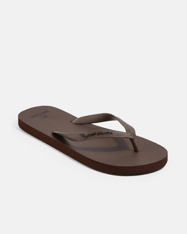 Rip Curl Brand Logo Bloom Thongs for Mens