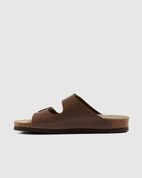 GENUINS Hawaii Oiled Leather Sandals for Mens image number null