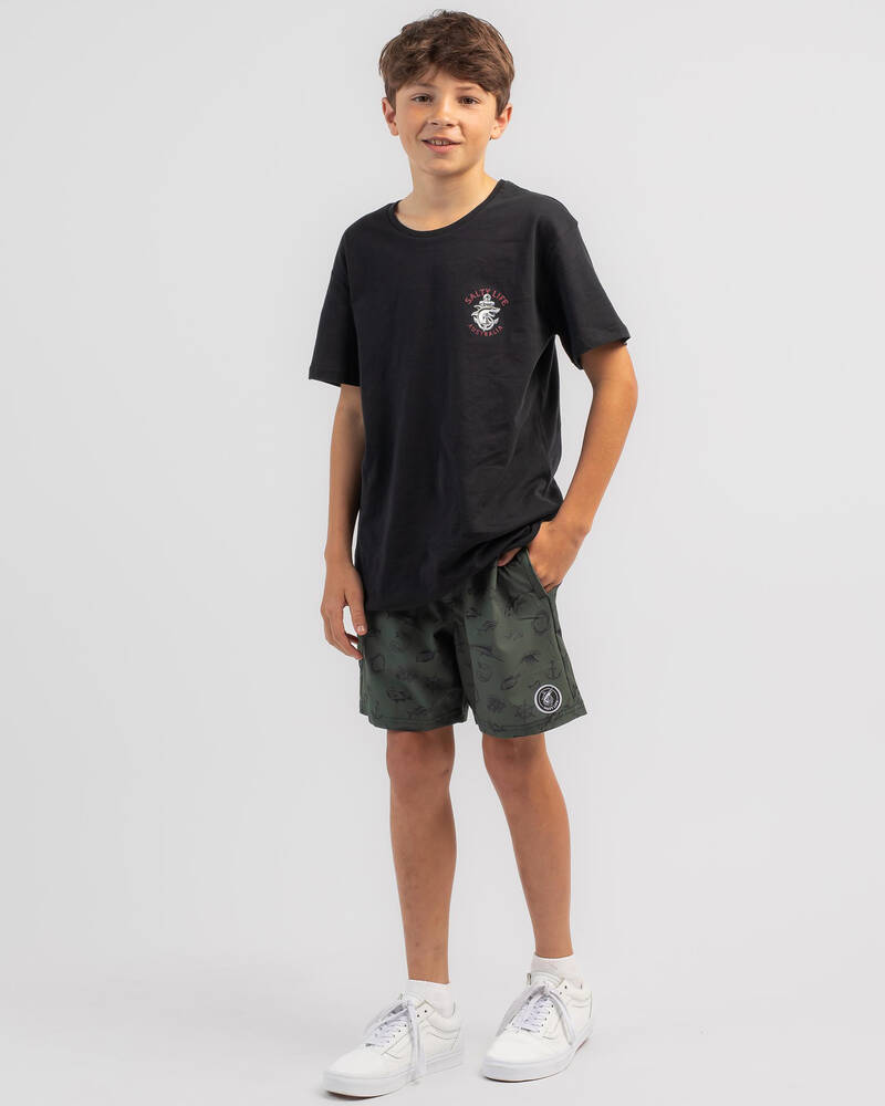 Salty Life Boys' Deep Mully Shorts for Mens