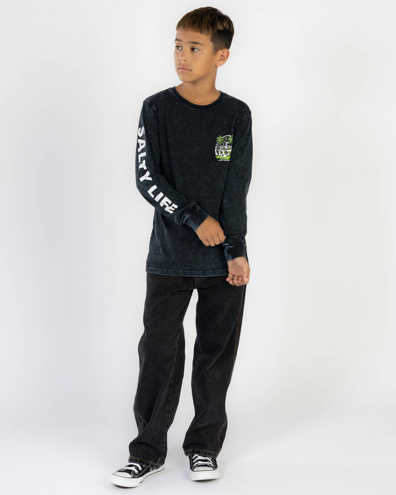 Salty Life Boys' Shaka And Relax Long Sleeve T-Shirt for Mens