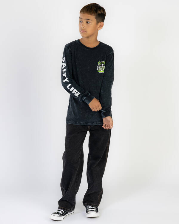 Salty Life Boys' Shaka And Relax Long Sleeve T-Shirt for Mens