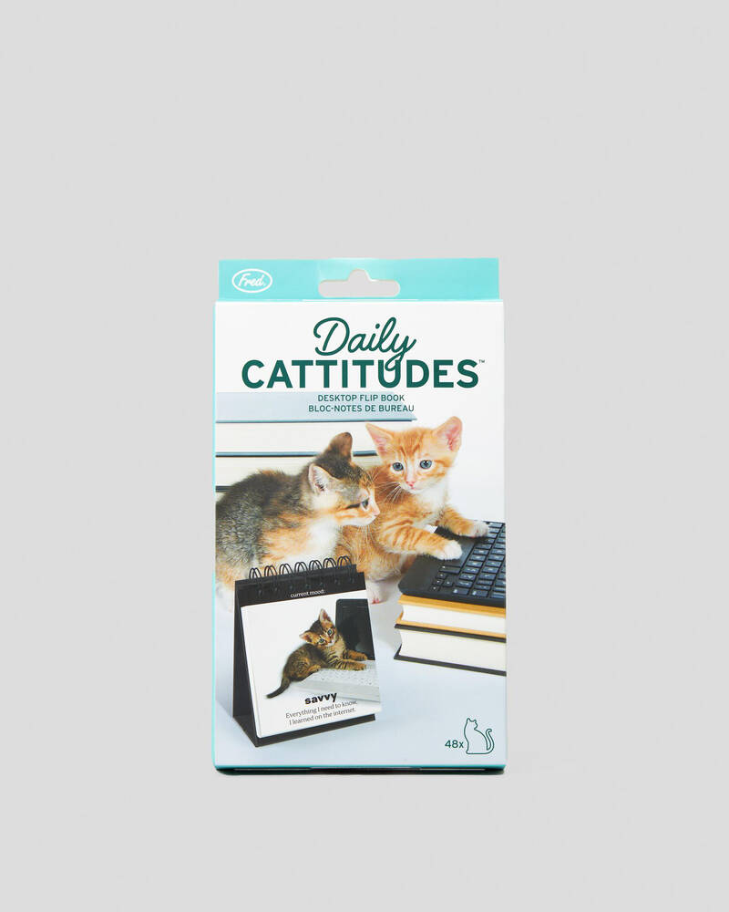 Get It Now Daily Catitudes Desktop Flip Book for Unisex