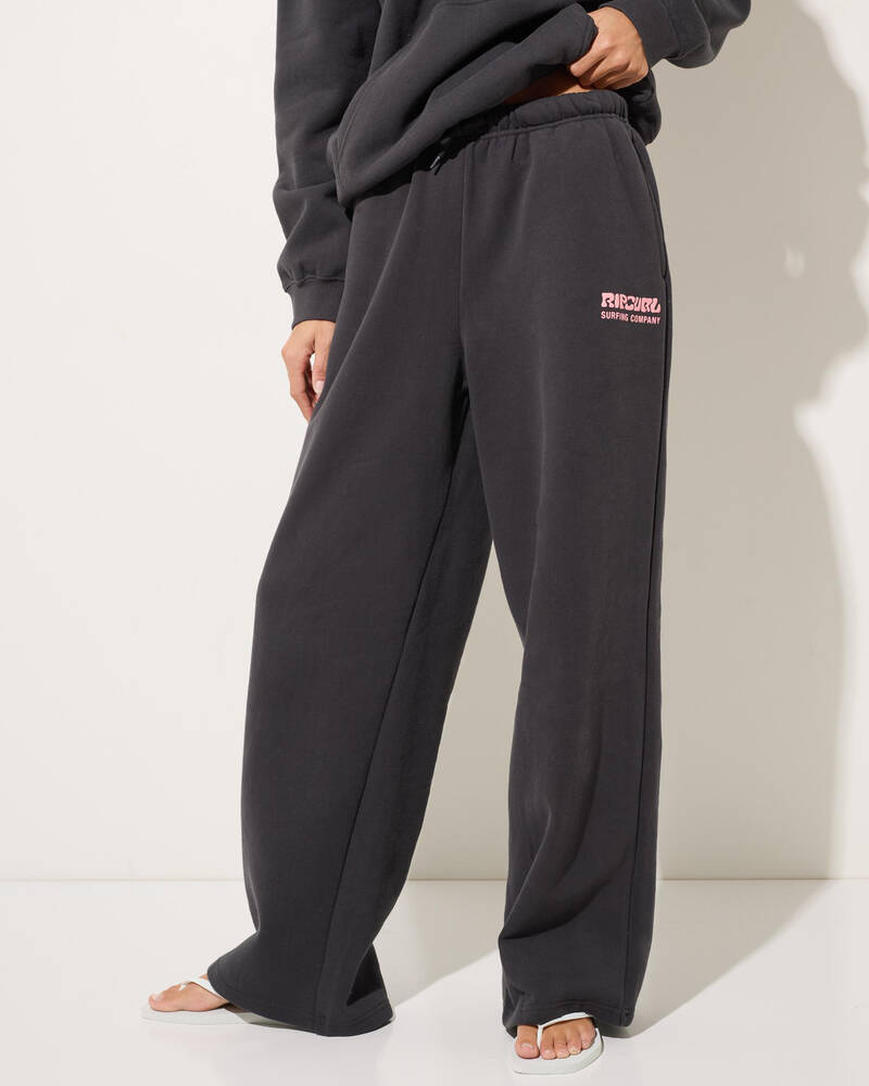 Rip Curl Surf Puff Wide Leg Trackpants for Womens