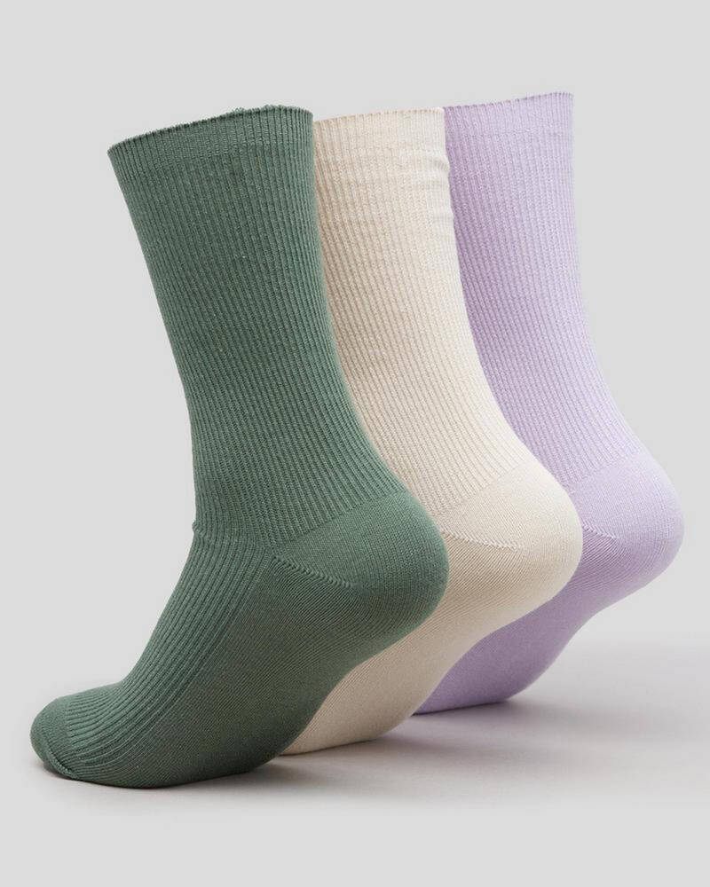 Stussy Rib Socks 3 Pack for Mens