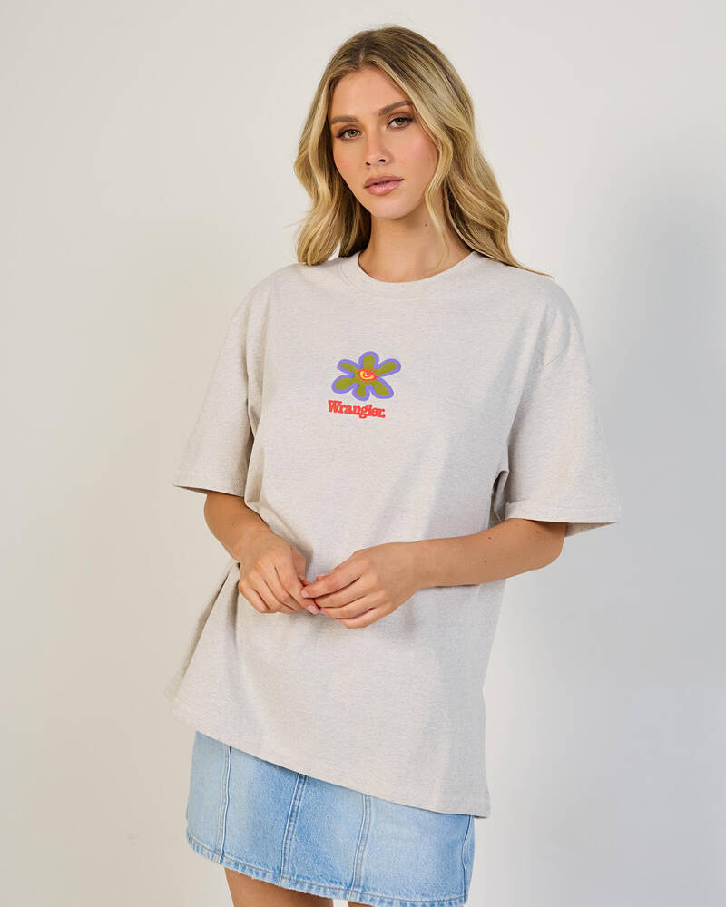 Wrangler Daisy Tears Slouch T-Shirt for Womens