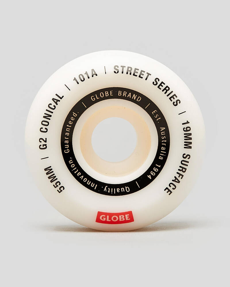 Globe G2 Conical 55mm Street Skateboard Wheels for Mens