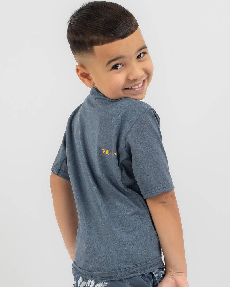 Far King Toddlers' Surf Shirt Short Sleeve Rash Vest for Mens