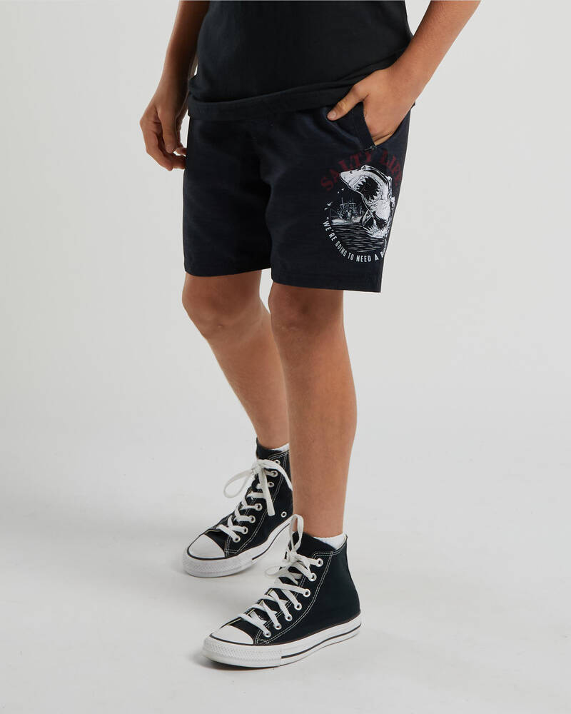 Salty Life Boys' Avenue Elastic Waist Shorts for Mens