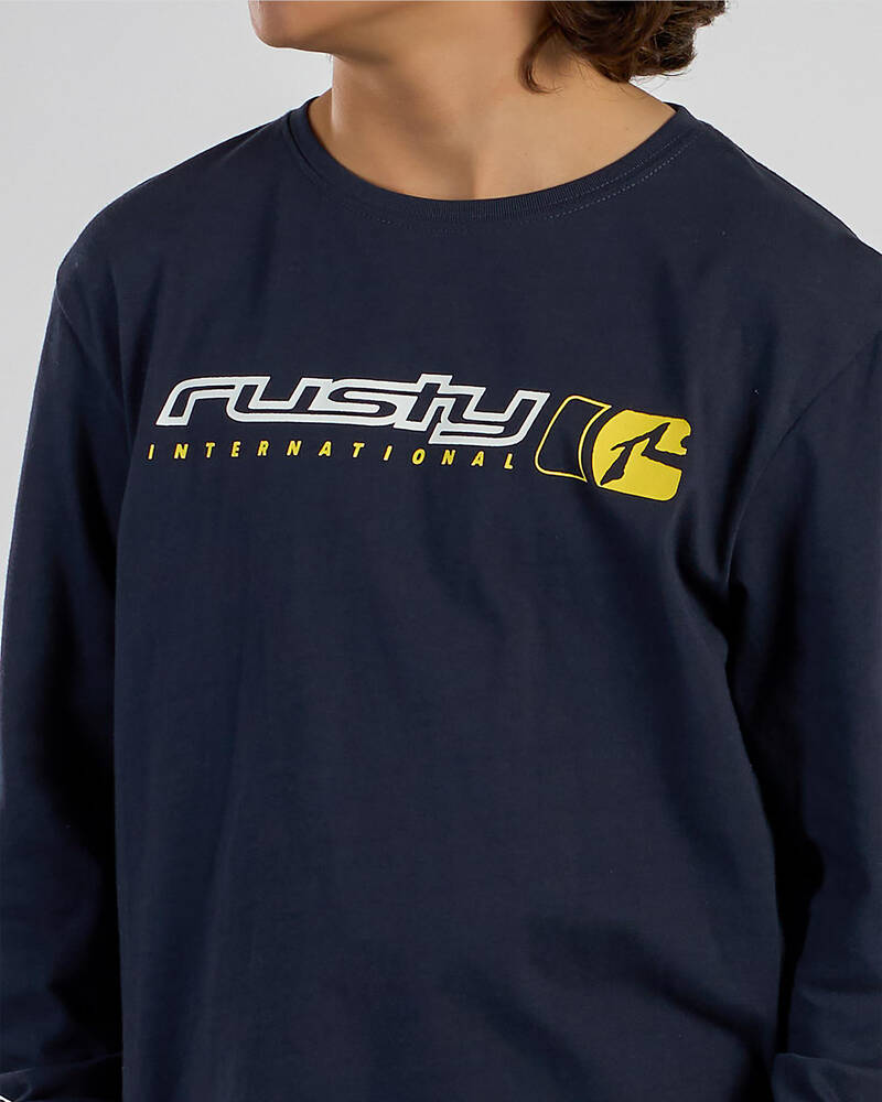 Rusty Boys' Jetsetter Long Sleeve T-Shirt for Mens