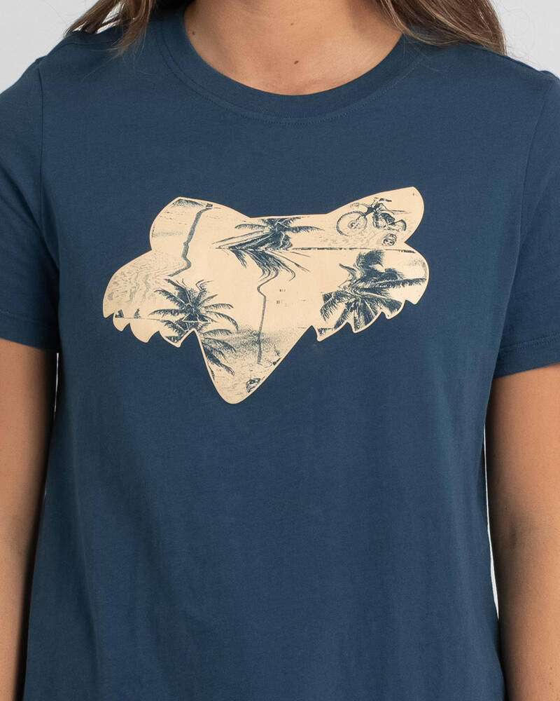 Fox Palms Short Sleeve Top for Womens