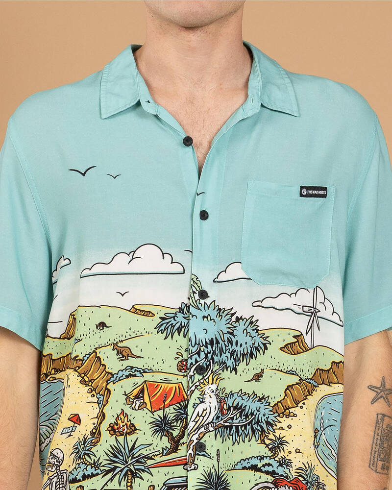 The Mad Hueys Oz Straya Short Sleeve Shirt for Mens