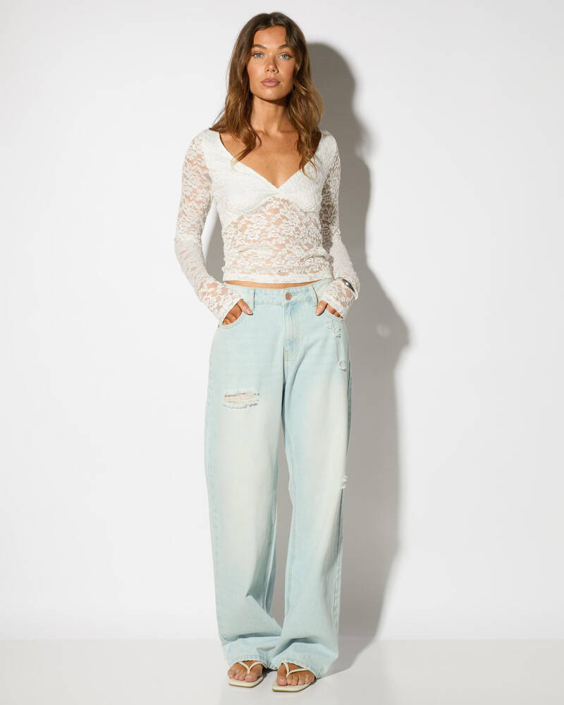 DESU Rhode Straight Leg Jeans for Womens