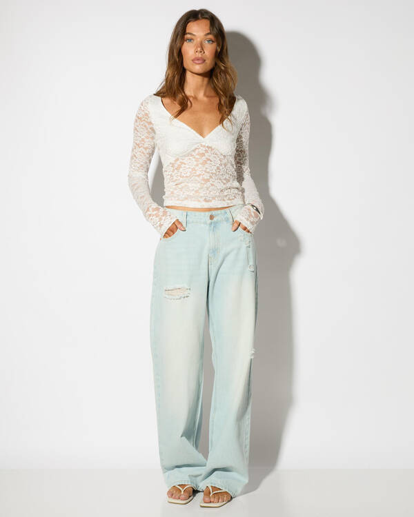 DESU Rhode Straight Leg Jeans for Womens