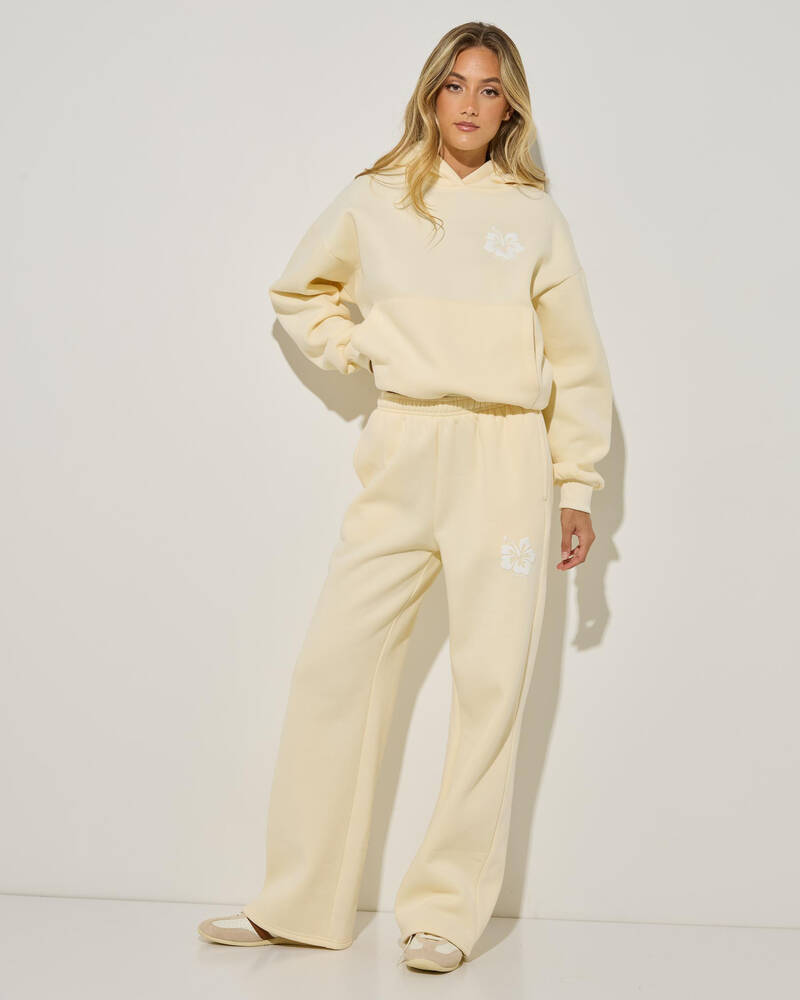 Malibu Lounge Malibu Lounge Hibiscus Sweatpants for Womens