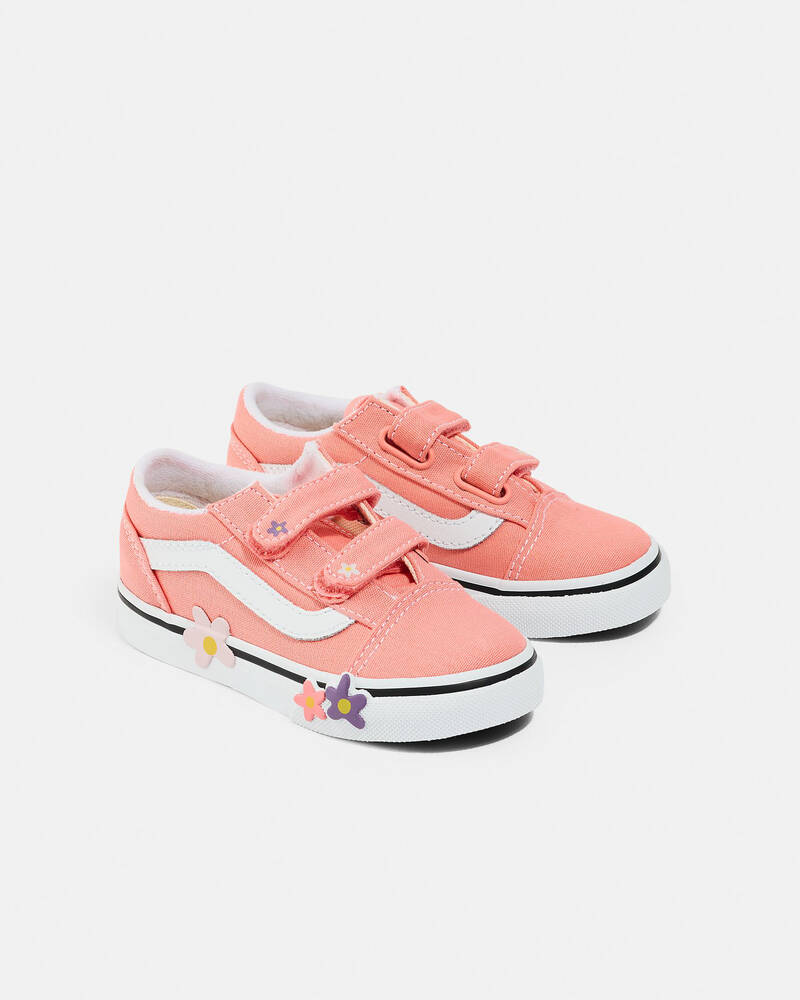 Vans Toddlers' Old Skool V Flower Shoes for Womens