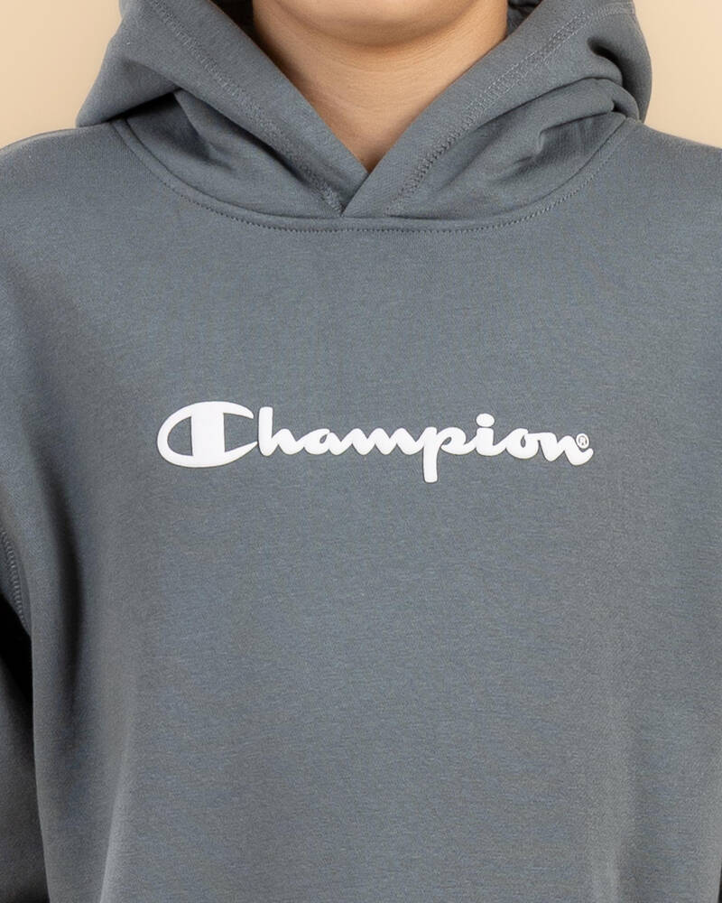 Champion Boys' Puff Script Hoodie for Mens