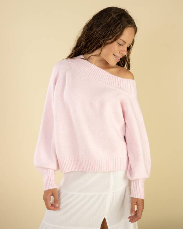 Girls Megi Off Shoulder Knit Jumper