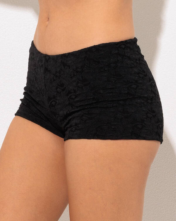 Mooloola Meli French Lace Micro Shorts for Womens