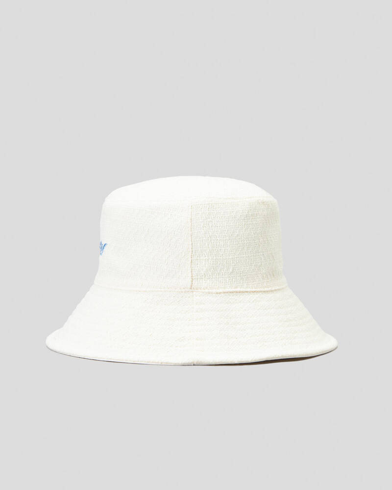 Rusty Bobby Boucle Reversible Bucket Hat for Womens