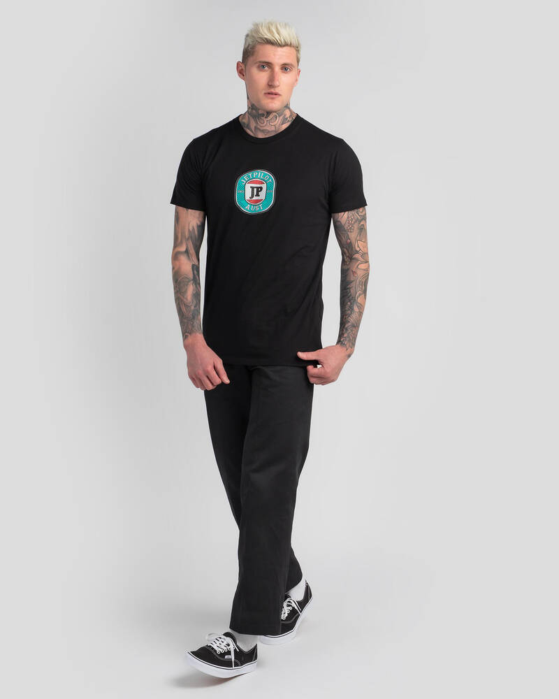 Shop Jetpilot Snake Beer TShirt In Black/teal Fast Shipping & Easy