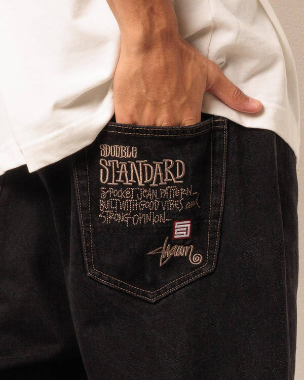 S-Double EMB 5 Pocket Standard Jean for Mens