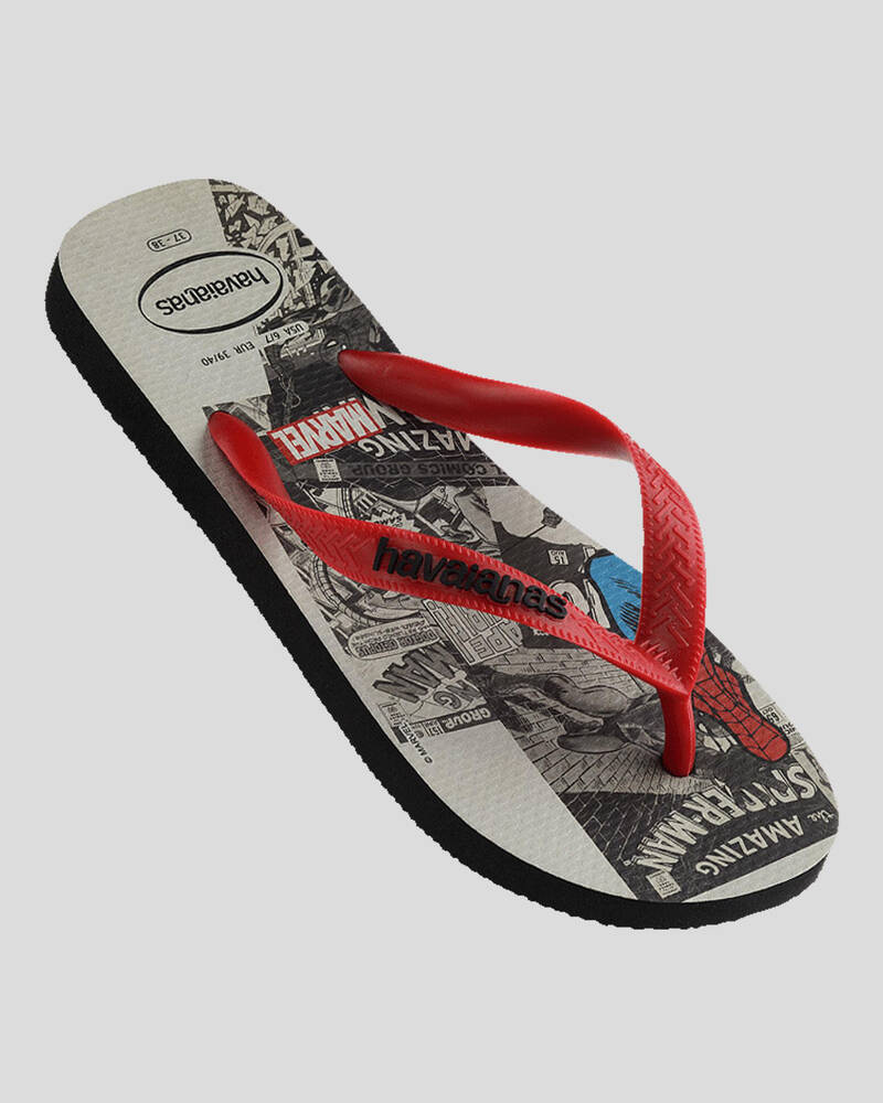 Havaianas Kids' Top Marvel Classics Spiderman Thongs for Mens