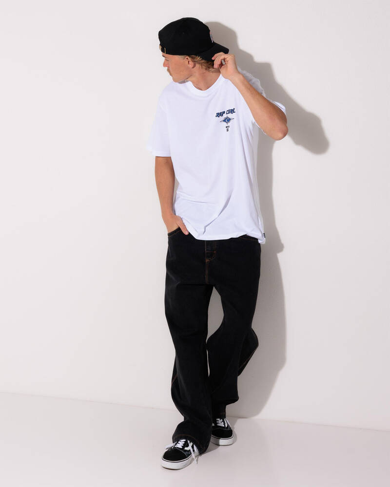 Rip Curl Fade Out Icon T-Shirt for Mens
