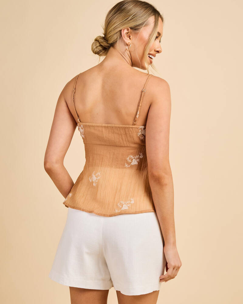 Mooloola Elara Split Front Top for Womens