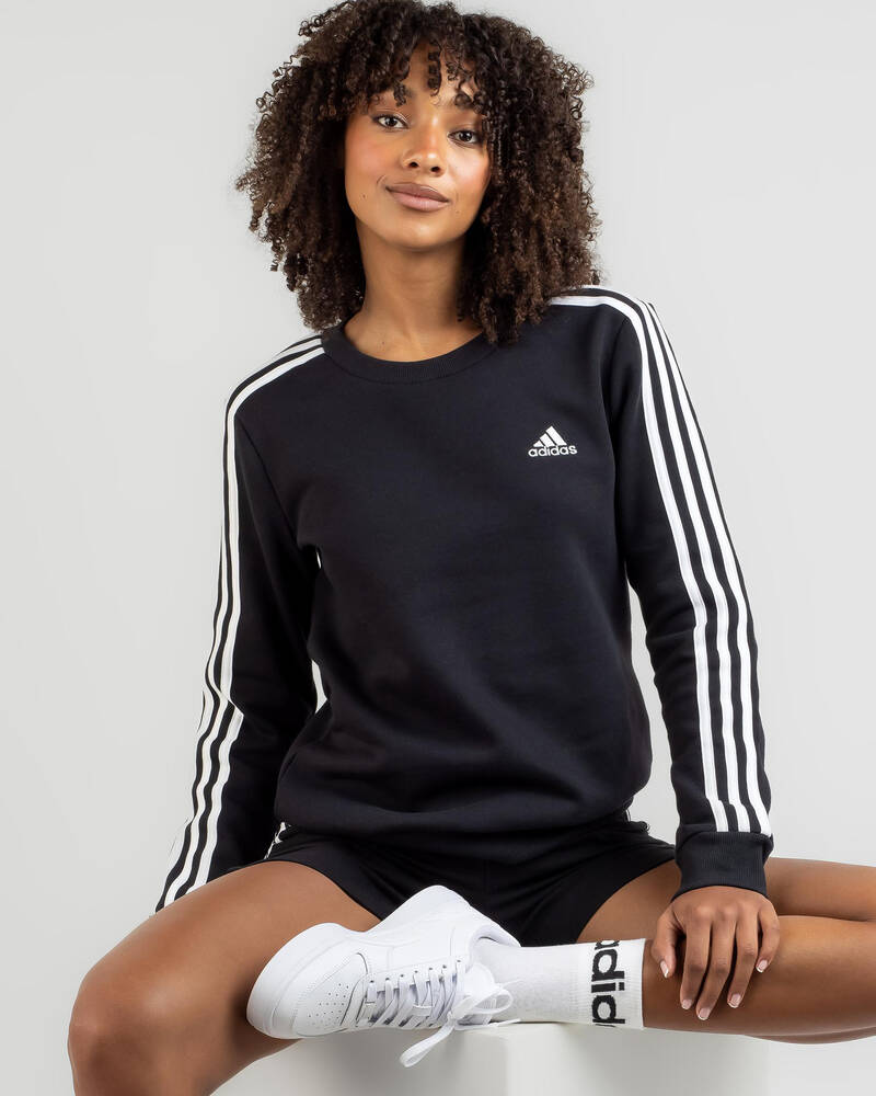 adidas Essentials 3 Stripe Long Sleeve T-Shirt for