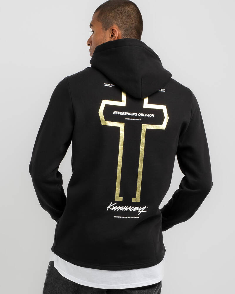 Kiss Chacey Unbowed Hooded Layered Dual Curved Hoodie for Mens