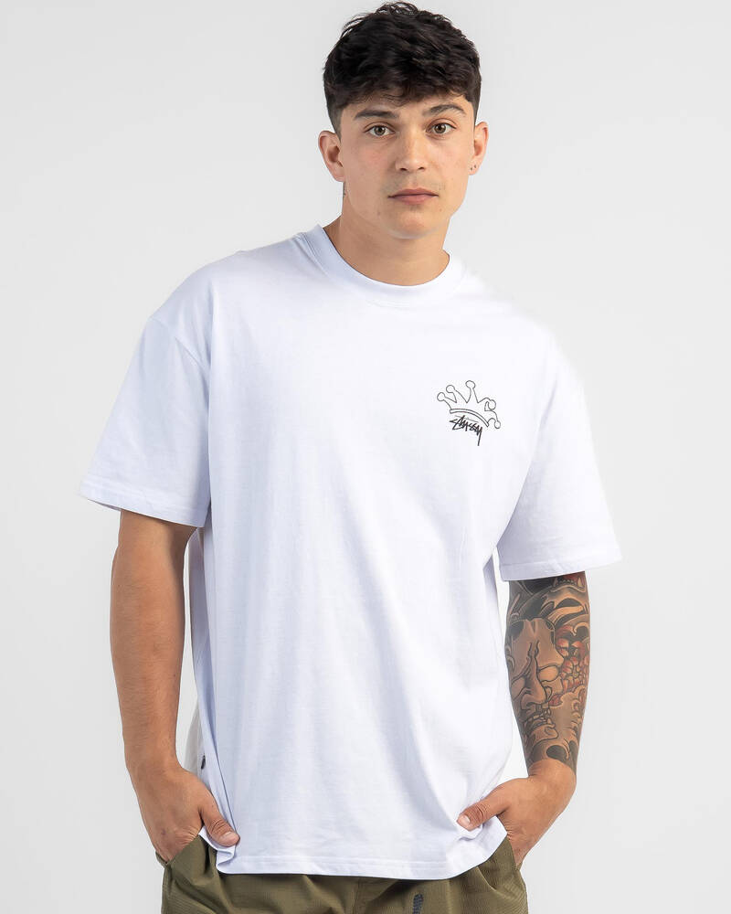 Stussy S Crown 50/50 T-Shirt for Mens