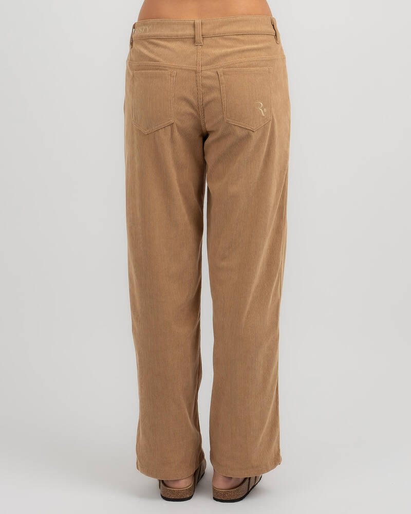 Rusty The Secret Low Rise Wide Leg Cord Pants for Womens