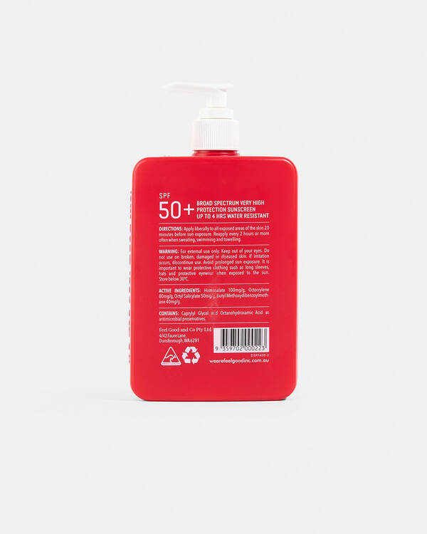 We Are Feel Good Inc. Signature Sunscreen Lotion SPF50+ 400ml for Unisex